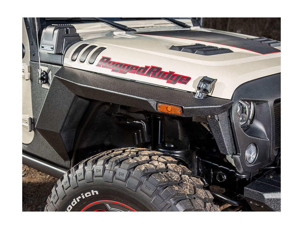 XHD Armor Fender Kit Liner 07-18 Jeep Wrangler JKU 4 Door Rugged Ridge
