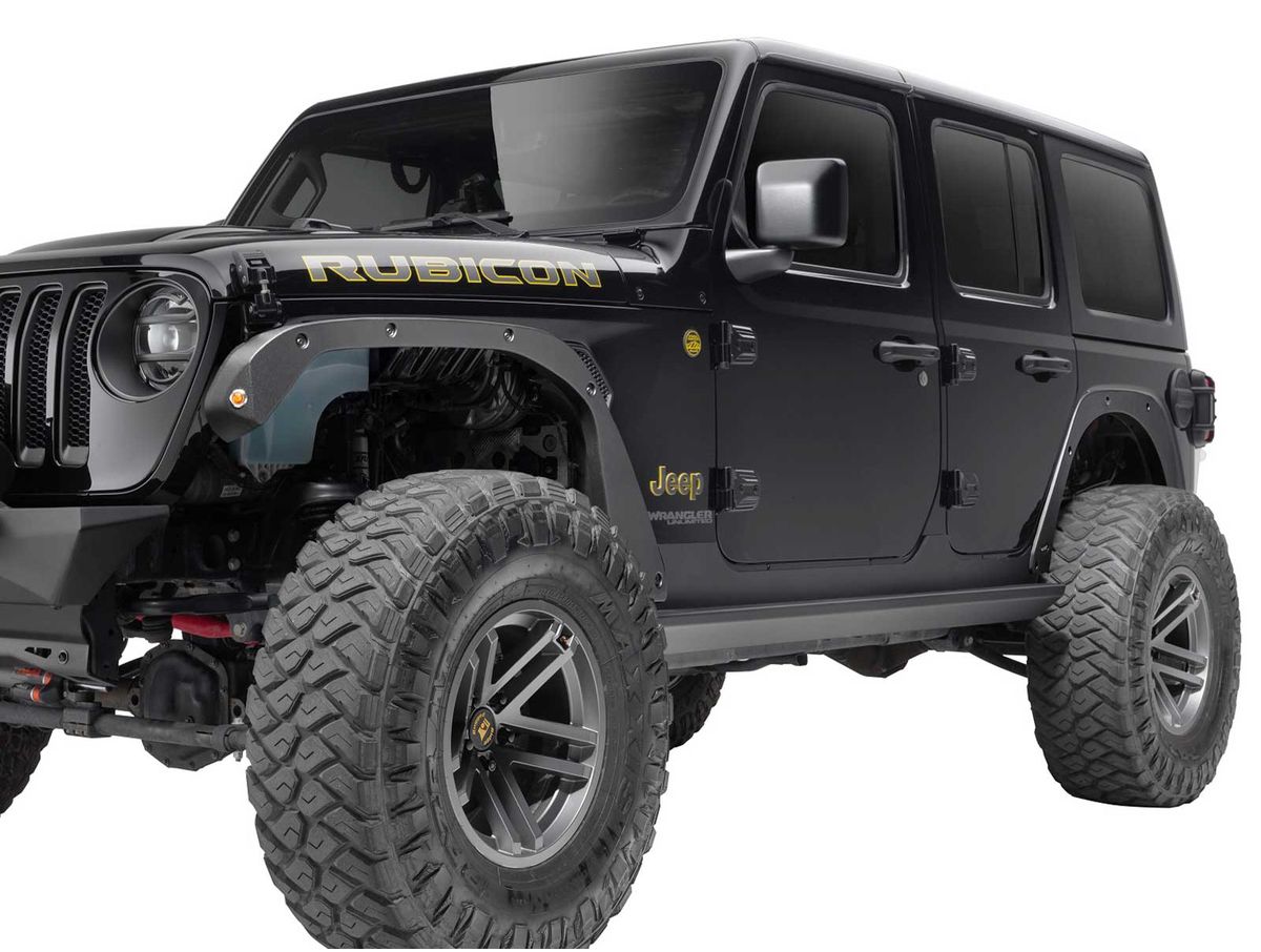 Fender Flare Delete Kit F/R Black Jeep Rugged Ridge