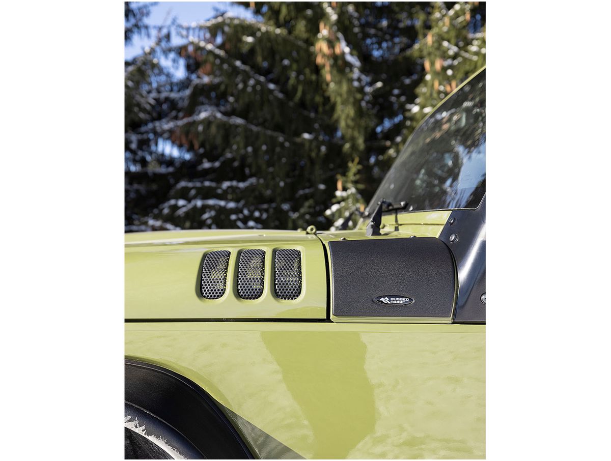 Cowl Guard Body Armor Black 11-18 Jeep Wrangler JK Rugged Ridge