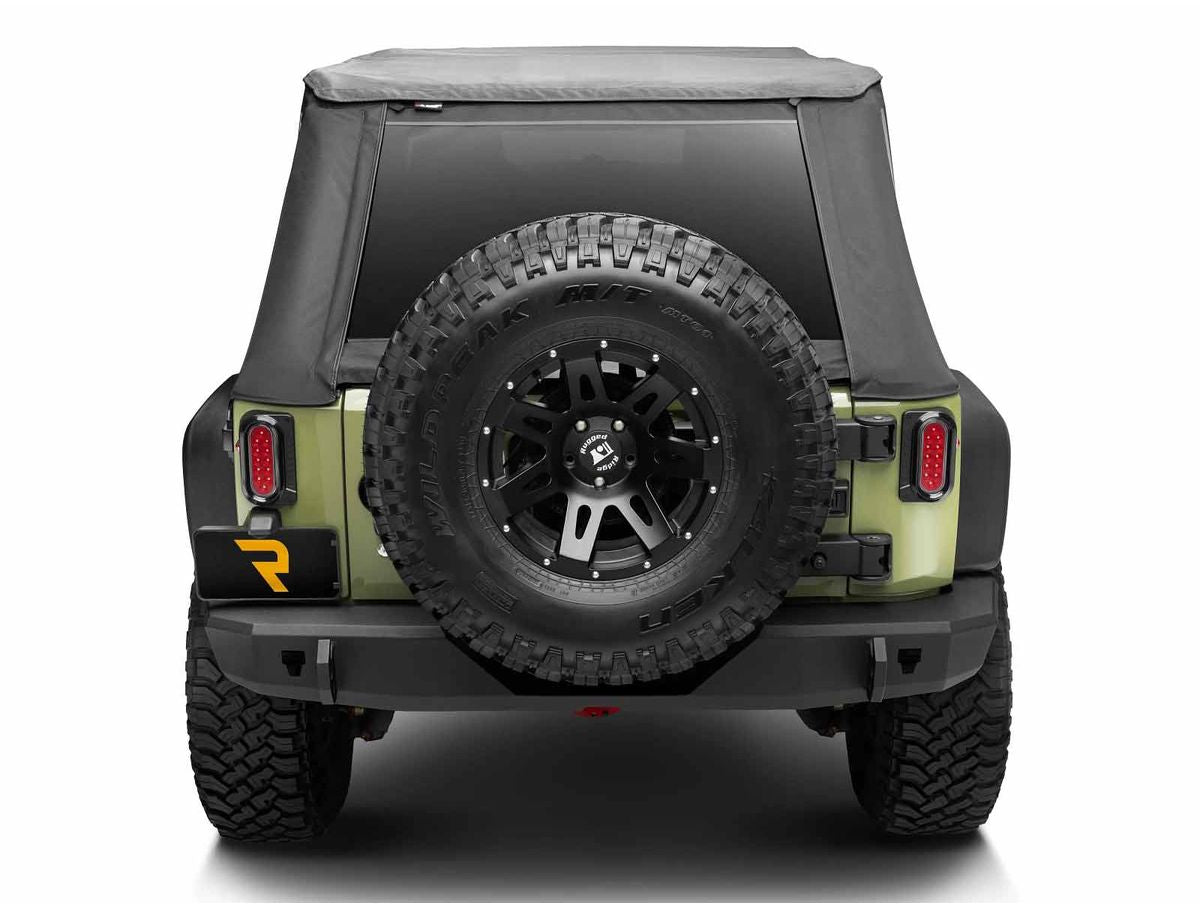 Tire Cover 30-32 Inch 07-18 Jeep Wrangler JK Rugged Ridge