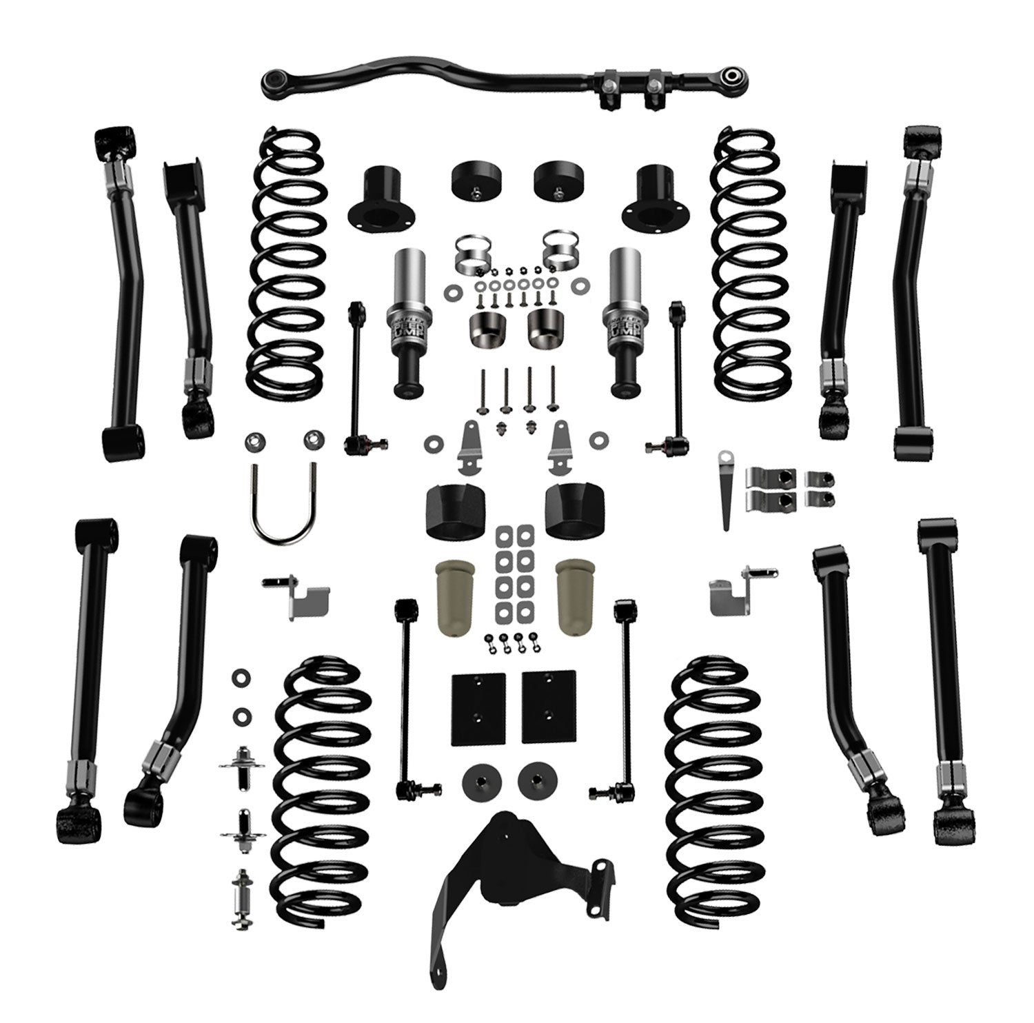 07-18 Wrangler JK 2 Door 3 Inch Alpine CT3 Outback Overland Short Arm Suspension System No Shocks TeraFlex