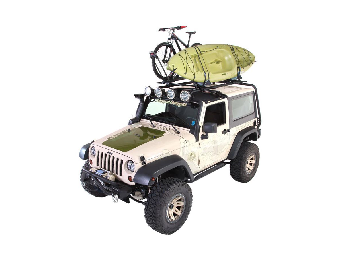 Sherpa Roof Rack 07-18 Jeep Wrangler JK 2 Door Rugged Ridge