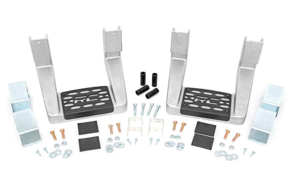 Single Hoop Step Universal Alum Pair Multiple Makes & Models (Chevy/Ford/GMC/Ram) Rough Country