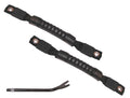 This Pair of Black Door Pull Straps from Rugged Ridge Fit 97-06 Jeep Wrangler. Rugged Ridge