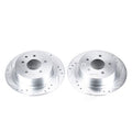 Power Stop 02-18 Nissan Altima Rear Evolution Drilled & Slotted Rotors - Pair