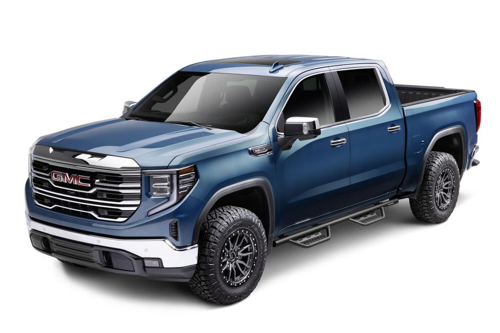 Nerf Step RS Bar Cab Length (2 Steps per Side) 2019 (New Body Style)-2025 Chevy Silverado/GMC Sierra 1500/2020-2025 2500 HD/3500 HD Crew Cab Textured Black NFab