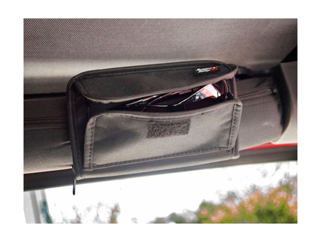 Roll Bar Storage Pouch Sunglass Holder 55-Present Jeep CJ/Wrangler Rugged Ridge