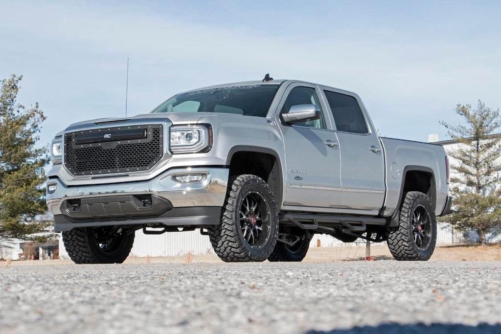 3.5 Inch Suspension Lift Knuckle Kit w/V2 Monotube 14-18 Silverado/Sierra 1500 4WD Aluminum & Stamped Steel Rough Country