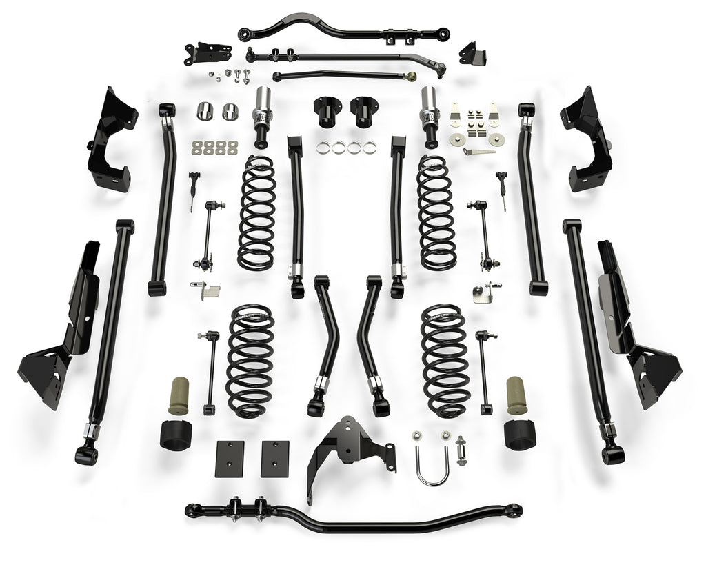 07-18 Wrangler JK 2 Door 6 Inch Alpine CT6 Long Arm Suspension System No Shocks TeraFlex
