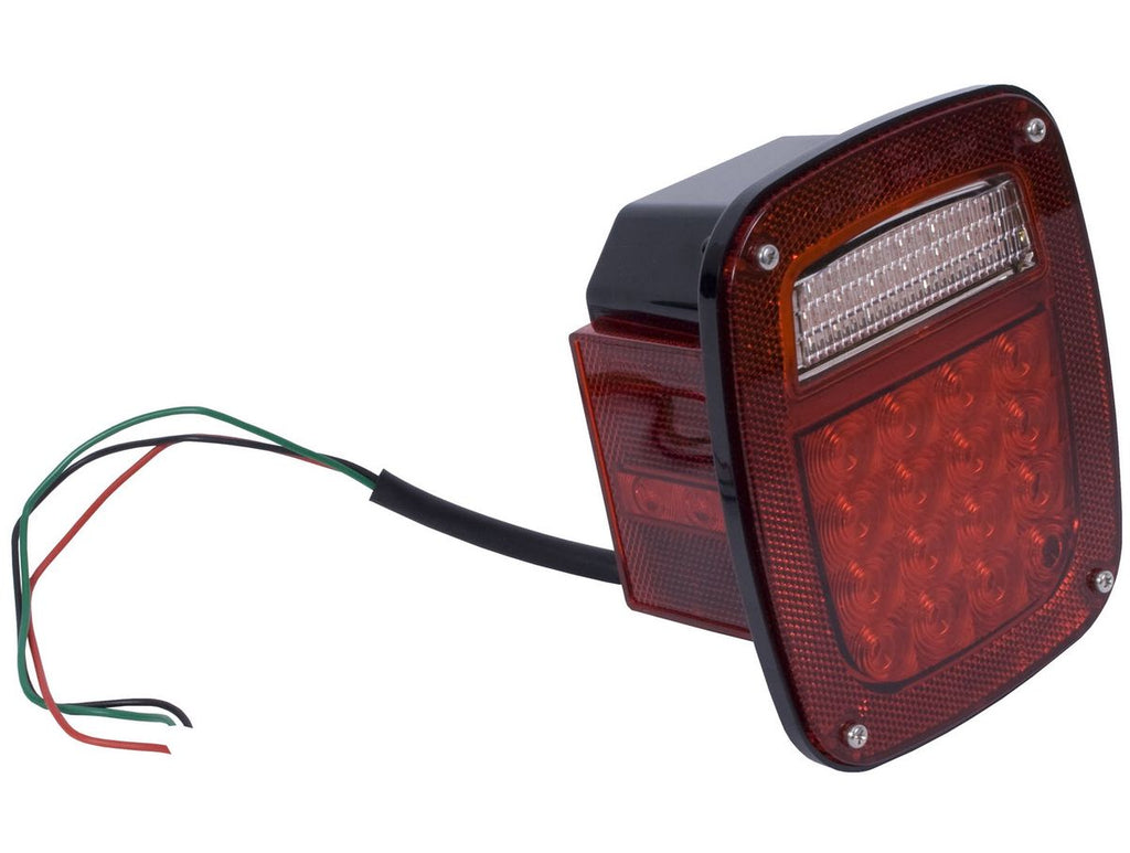 Tail Light Assembly Left LED 76-06 Jeep CJ/Wrangler YJ/TJ Rugged Ridge
