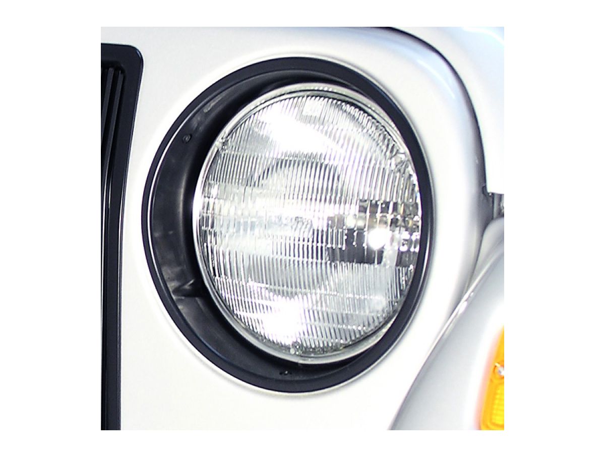 Headlight Bezel Kit Black 97-06 Jeep Wrangler TJ Rugged Ridge