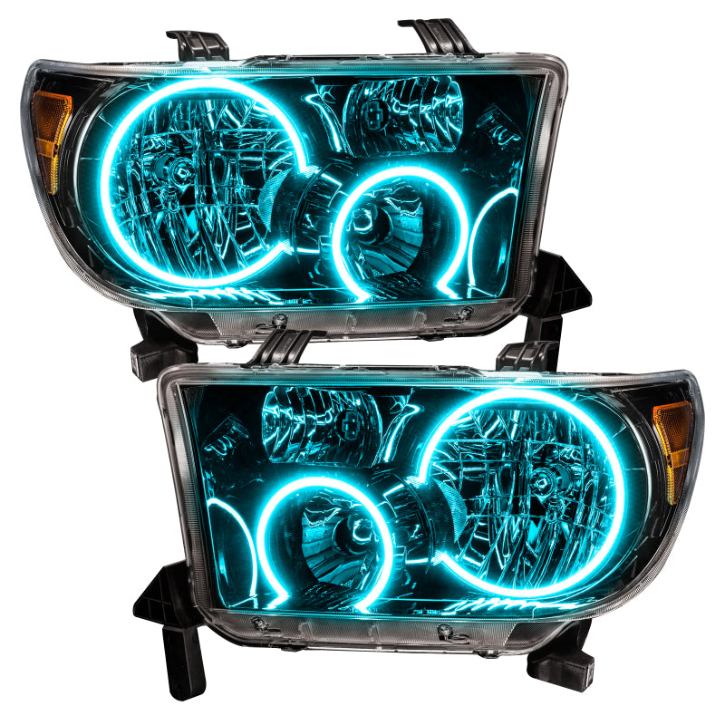 Oracle 07-11 Toyota Tundra Pre-Assembled Headlights - Black Housing - w/o Controller