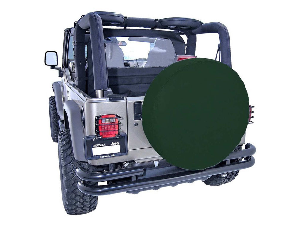 This Black Diamond Tire Cover from Rugged Ridge Fits 35-36 Inch Spare Tires. Rugged Ridge