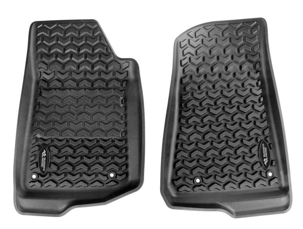 Floor Liner Kit Blk F/R 20-Present Gladiator JT Rugged Ridge