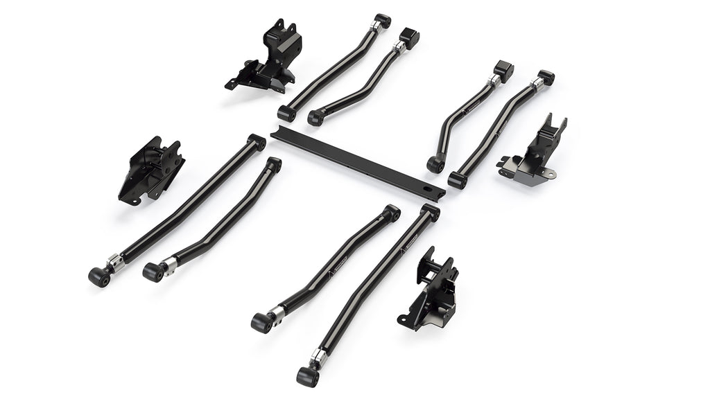 18-Up Wrangler JL 2 Door Alpine Long Arm & Bracket Kit 8-Arm 3-6 Inch Lift TeraFlex