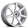 Aluminum Wheels 16x7 Evo 131S Silver 7 Spoke 40 Offset 4 on 100/4 on 108 Bolt Pattern 72.62 Bore Raceline