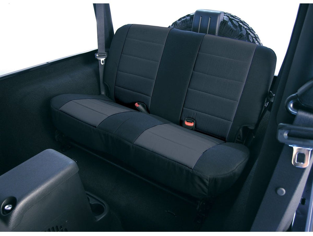 Neoprene Seat Cover Rugged Ridge Rear Black 97-02 Wrangler Rugged Ridge