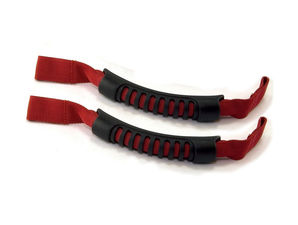 Grab Handle Kit Front Headrest Mounted Red 07-Present Wrangler / 20-Present Gladiator Rugged Ridge