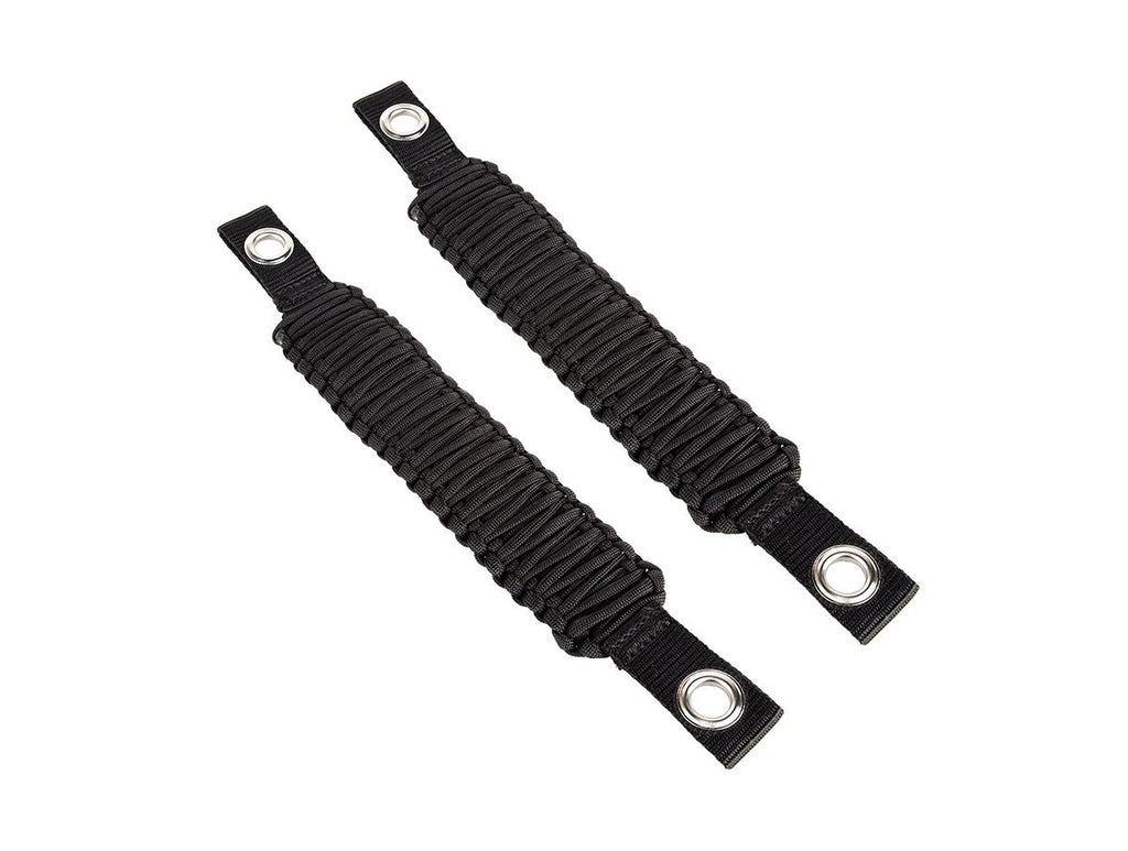 Grab Handle Paracord A-Pillar/Seat Mounted Black 07-18 Wrangler JK Rugged Ridge
