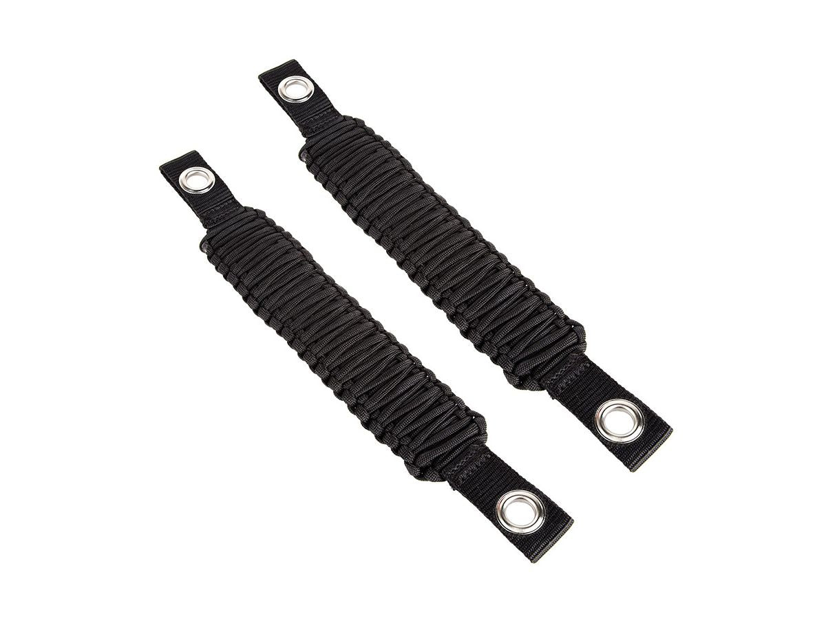 Grab Handle Paracord A-Pillar/Seat Mounted Black 07-18 Wrangler JK Rugged Ridge