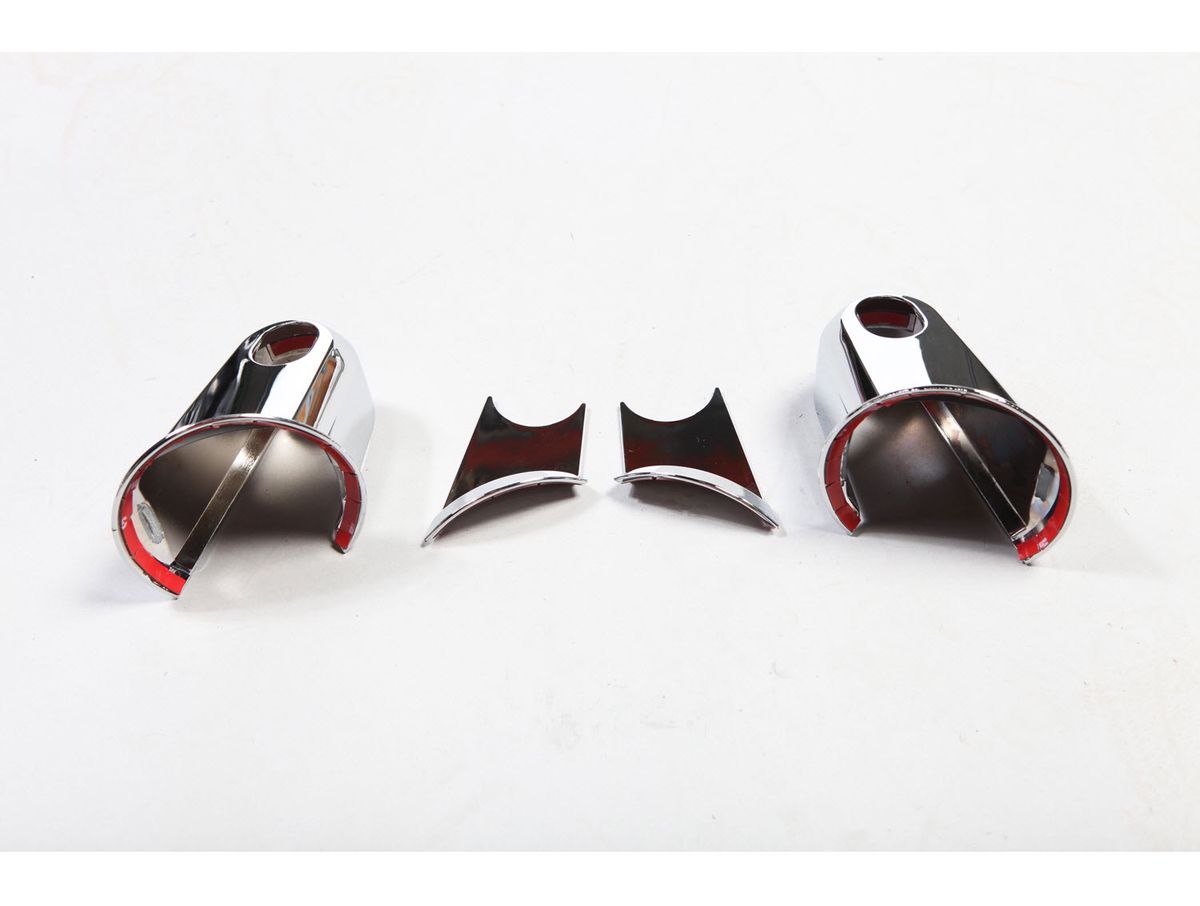 Door Mirror Arm Cover Kit Chrome 07-18 Jeep Wrangler JK Rugged Ridge