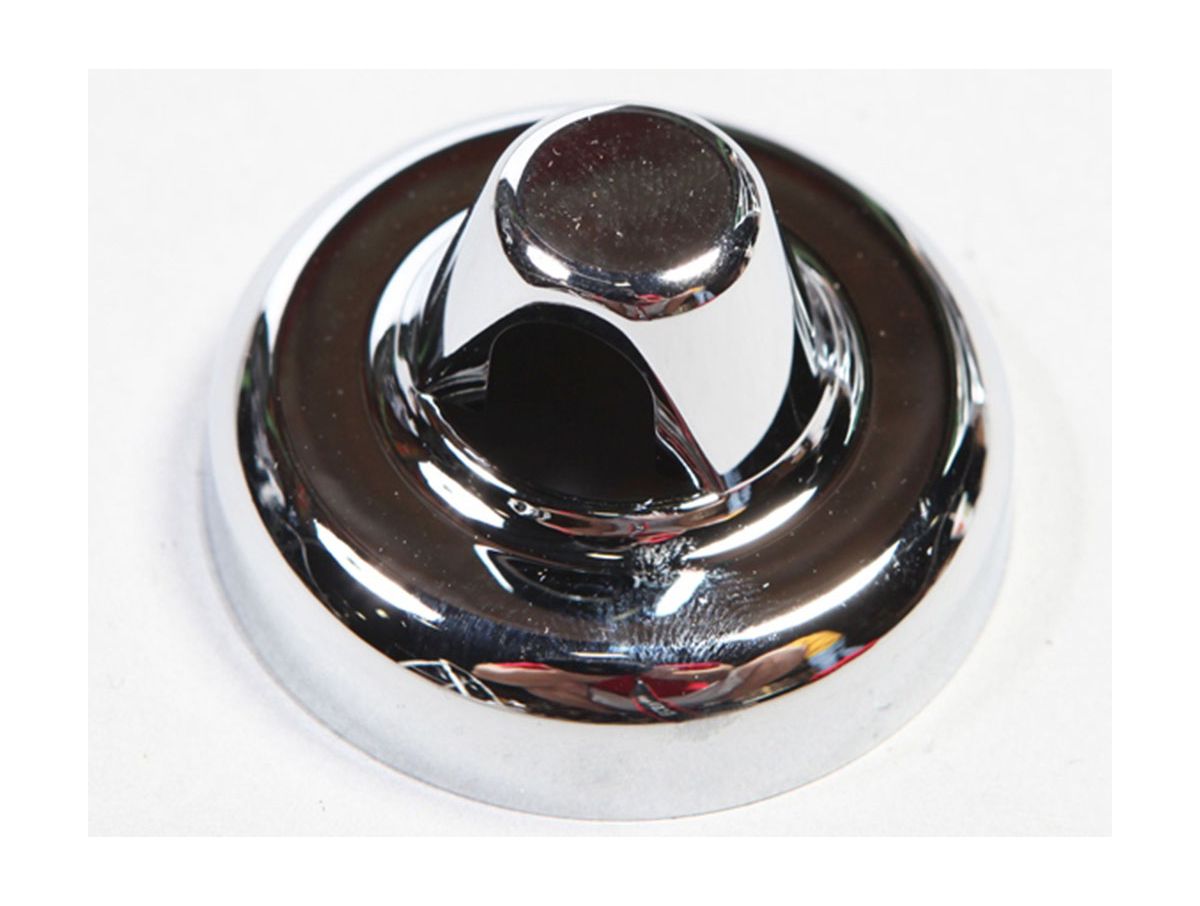 This Chrome Antenna Base Cover from Rugged Ridge Fits 07-18 Jeep Wrangler Rugged Ridge