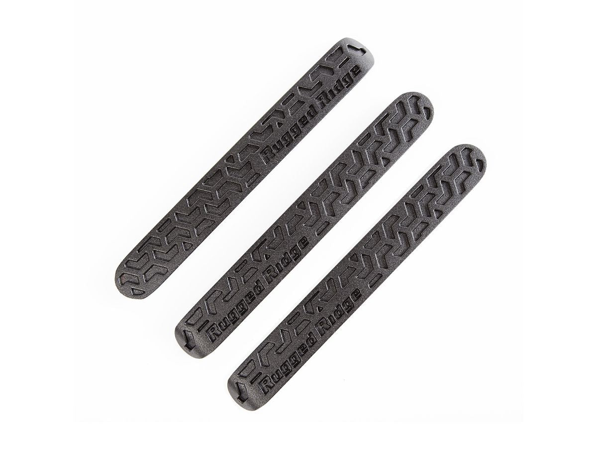 Elite Door Handle Inserts Black Tread 07-18 JK 2 Door Rugged Ridge