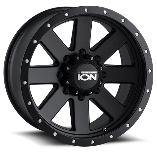 Cast Aluminum Wheels 134 MB 20x10 Black Beadlock Matte Black ION Wheels