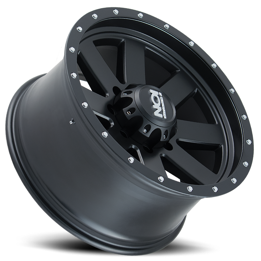 Cast Aluminum Wheels 134 MB 20x10 Black Beadlock Matte Black ION Wheels