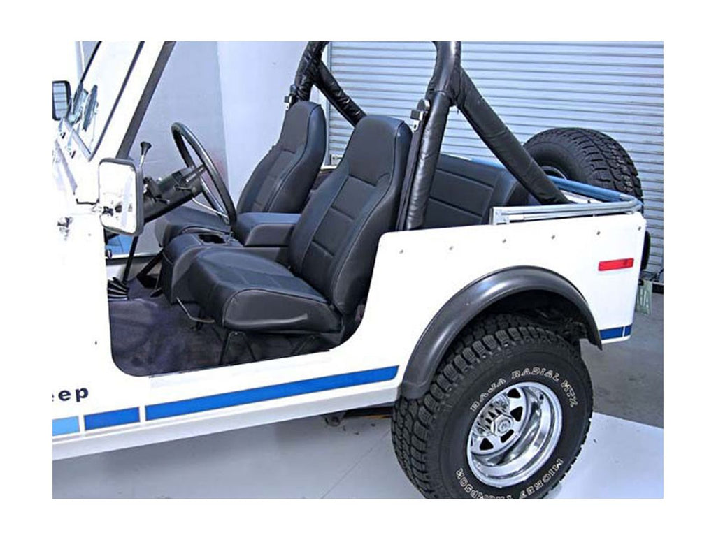 Seat High-Back Front No-Recline 76-02 CJ/Wrangler YJ/TJ Rugged Ridge