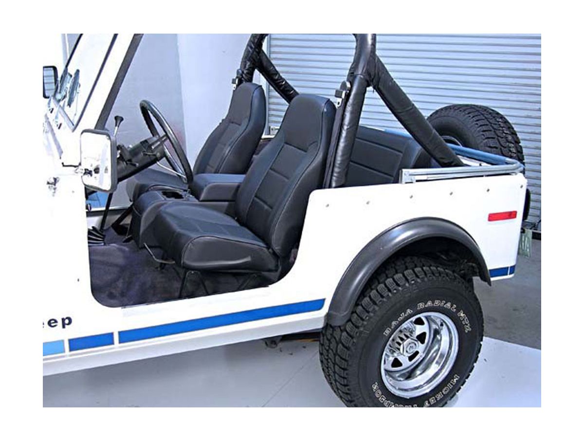 Seat High-Back Front No-Recline 76-02 CJ/Wrangler YJ/TJ Rugged Ridge