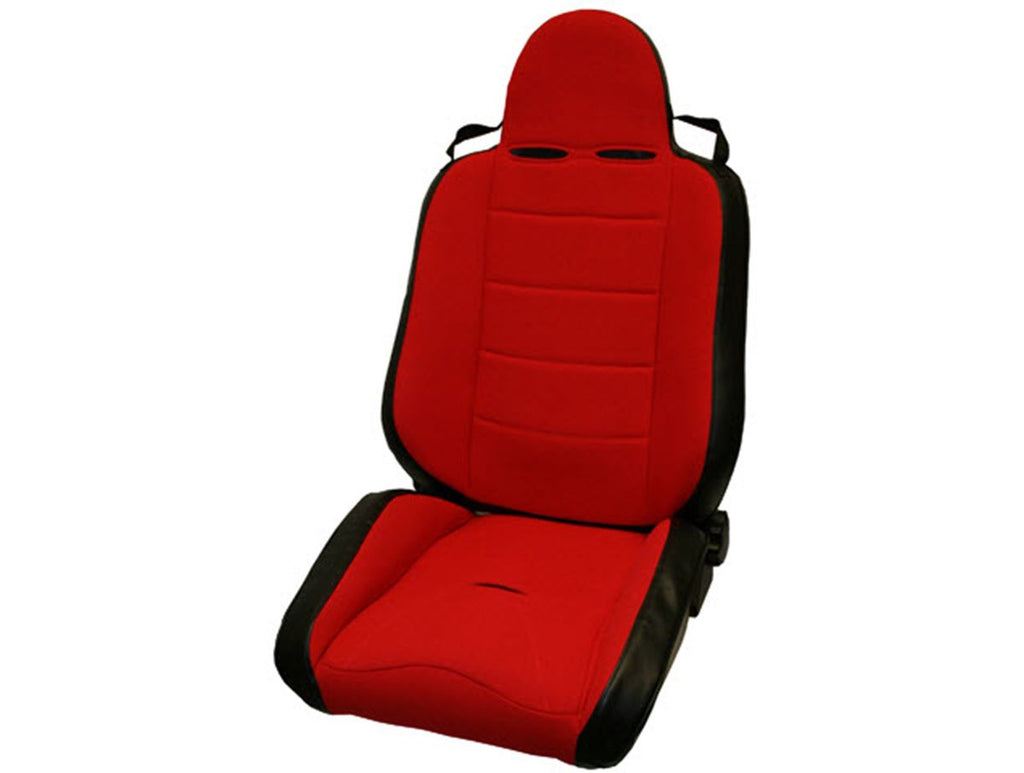 RRC Off Road Racing Seat Reclinable Red 76-02 CJ/Wrangler YJ/TJ Rugged Ridge