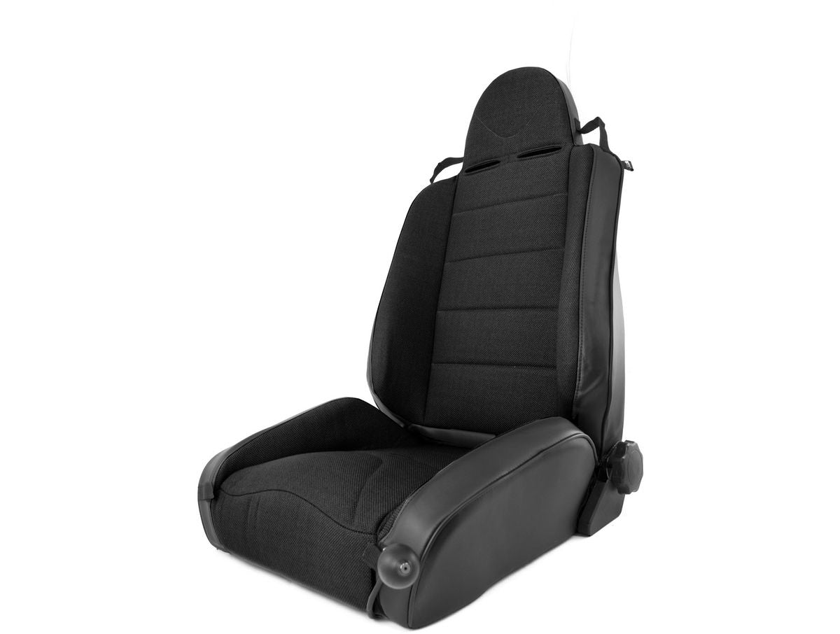 RRC Off Road Racing Seat Reclinable Black 97-06 Jeep Wrangler TJ Rugged Ridge