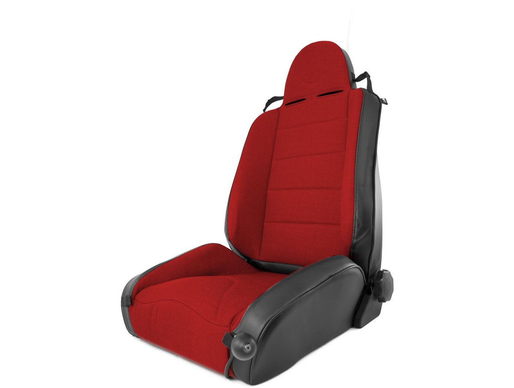 RRC Off Road Racing Seat Reclinable Red 97-06 Jeep Wrangler TJ Rugged Ridge
