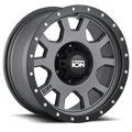 Cast Aluminum Wheels 135 17x8 Black Beadlock Matte Gunmetal Gray 6 On 135 Bolt Pattern 10 Offset ION Wheels
