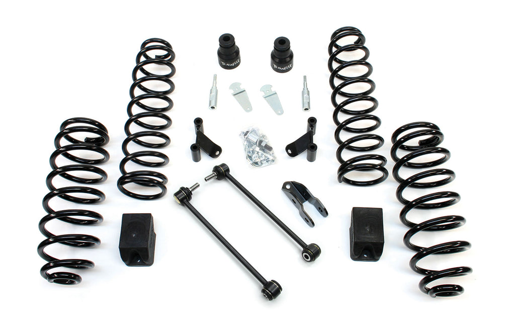 07-18 Wrangler JK 4 Door 2.5 Inch Coil Spring Base Lift Kit & Shock Extensions TeraFlex