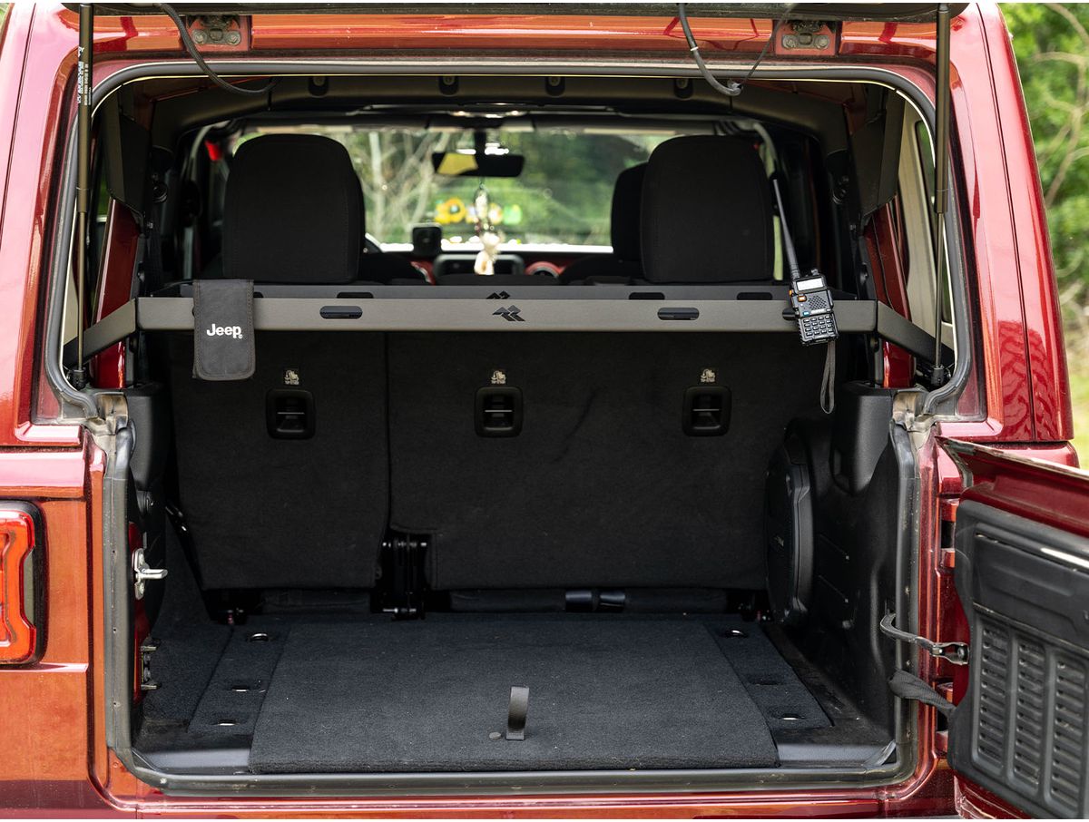 Interior Storage Rack Black Jeep Rugged Ridge