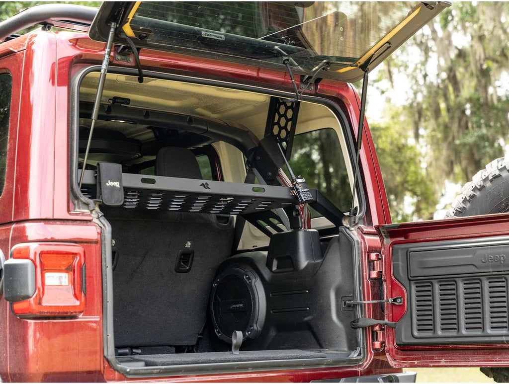 Interior Storage Rack Black Jeep Rugged Ridge