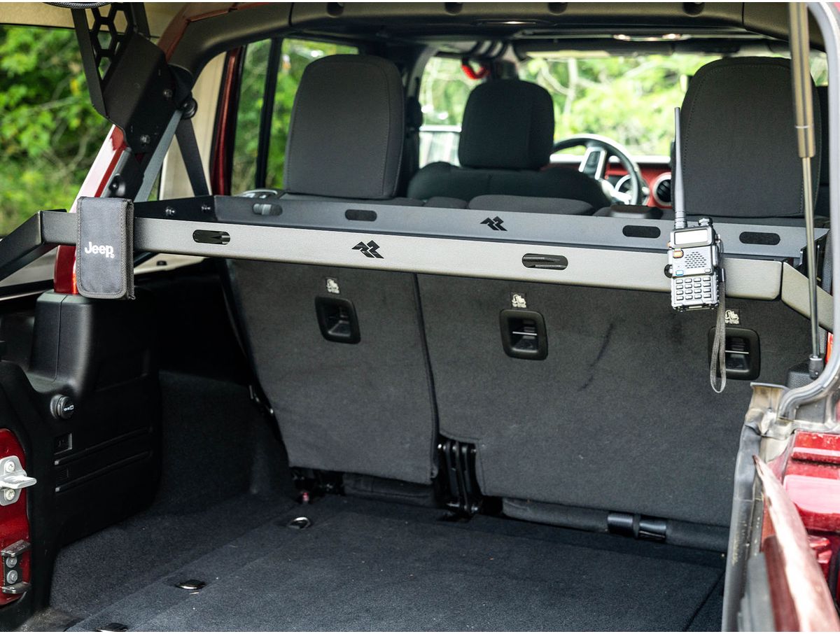 Interior Storage Rack Black Jeep Rugged Ridge