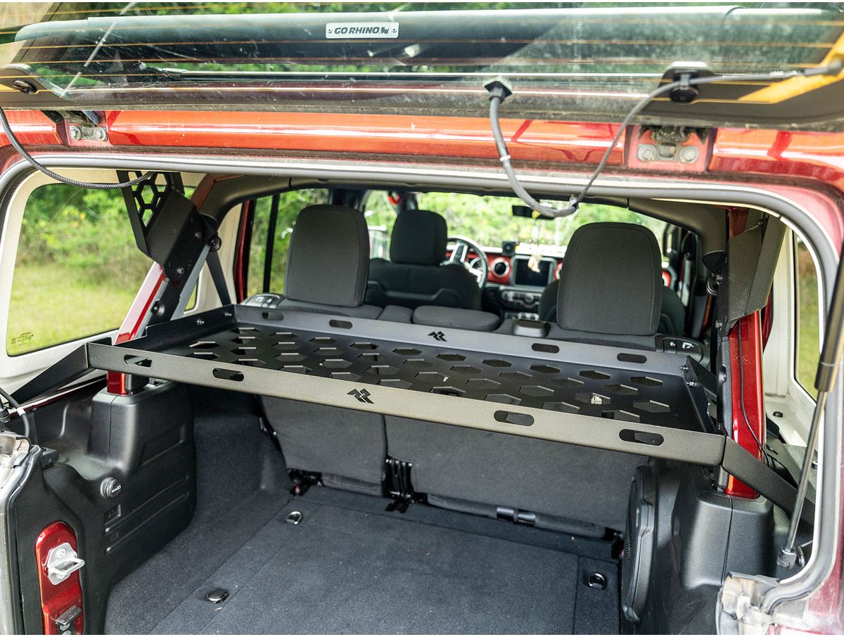 Interior Storage Rack Black Jeep Rugged Ridge