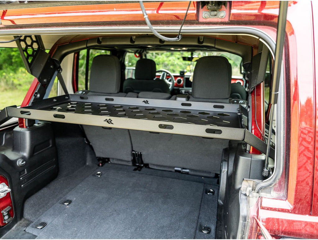 Interior Storage Rack Black Jeep Rugged Ridge