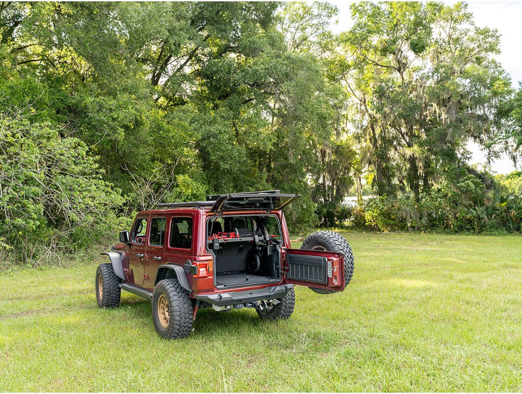 Interior Storage Rack Black Jeep Rugged Ridge