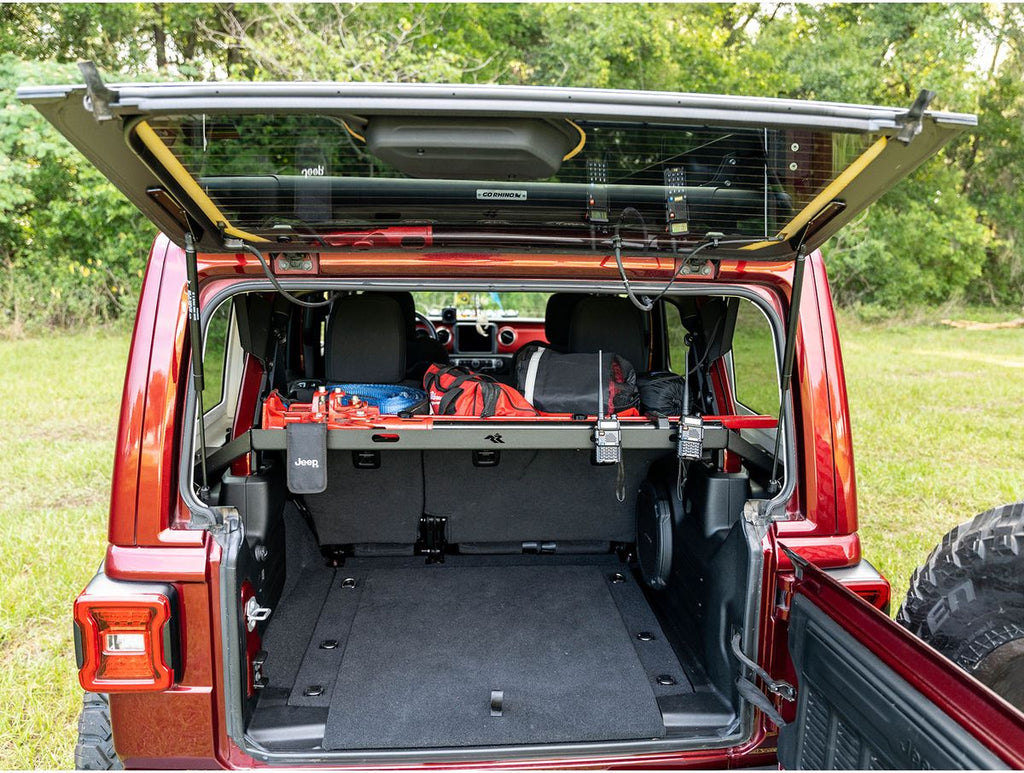 Interior Storage Rack Black Jeep Rugged Ridge