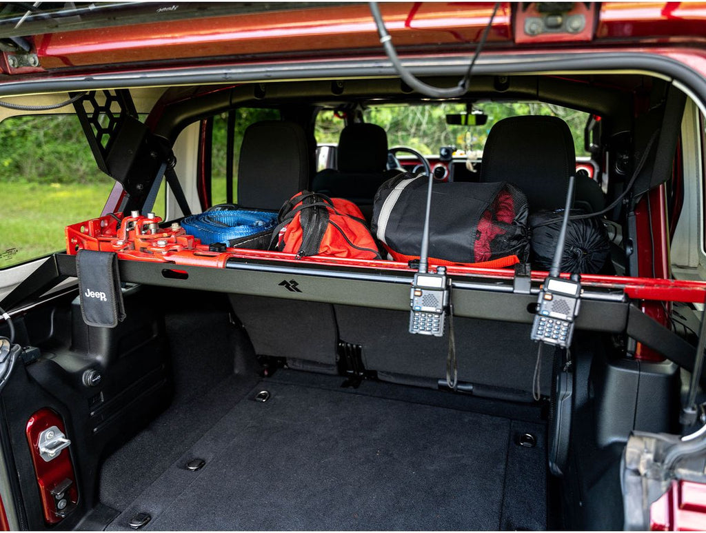 Interior Storage Rack Black Jeep Rugged Ridge