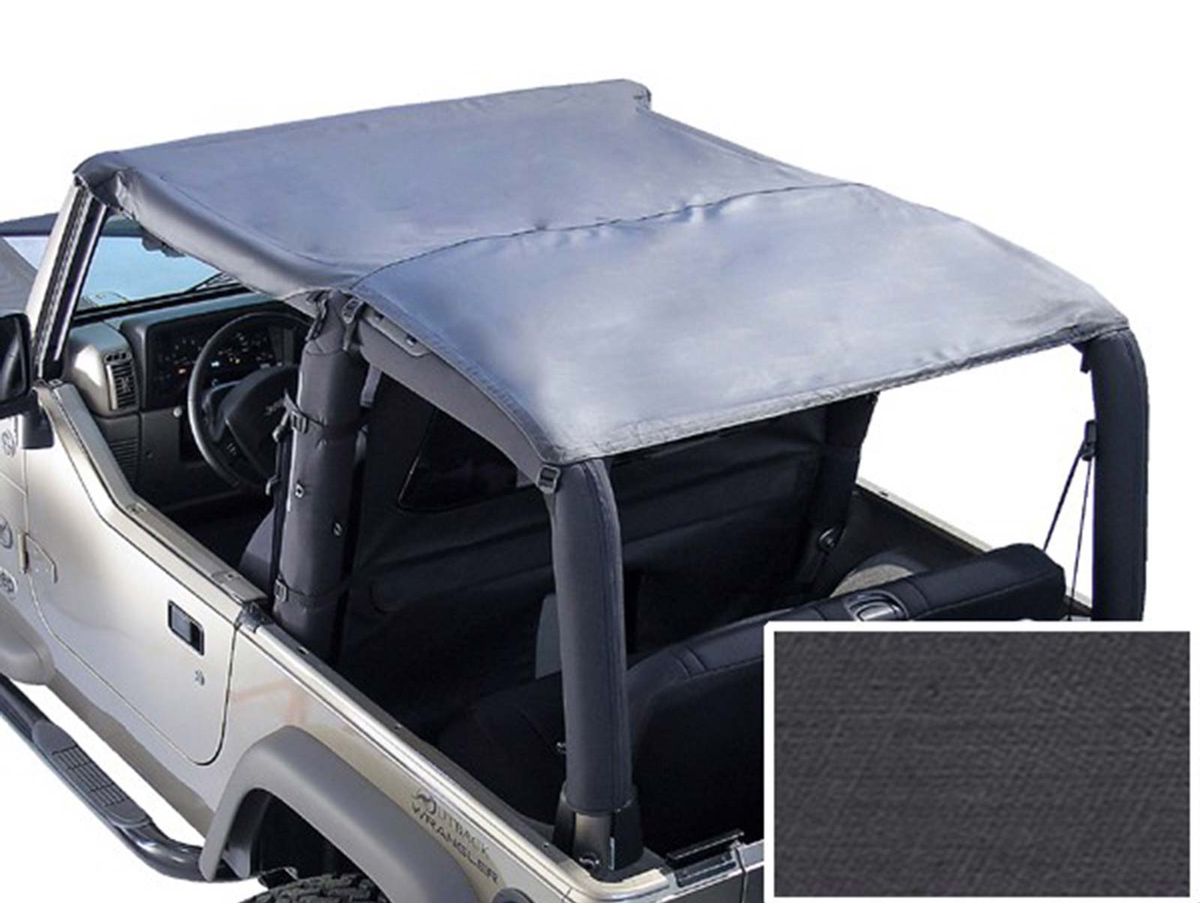Roll Bar Top Black Denim 76-91 Jeep CJ7/Wrangler YJ Rugged Ridge