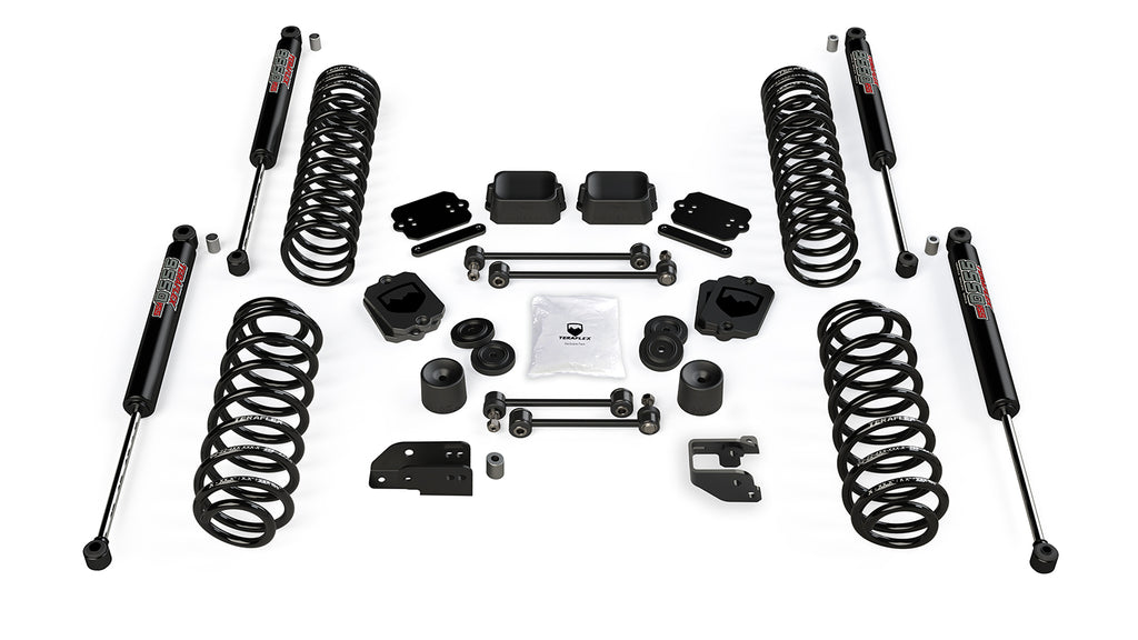 18-Up Wrangler JL 2 Door 3.5 Inch Coil Spring Base Lift Kit & 9550 VSS Twin-Tube Shocks TeraFlex