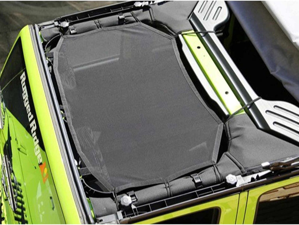 The Eclipse Sun Shade from Rugged Ridge Fits 07-18 Jeep Wrangler. Rugged Ridge