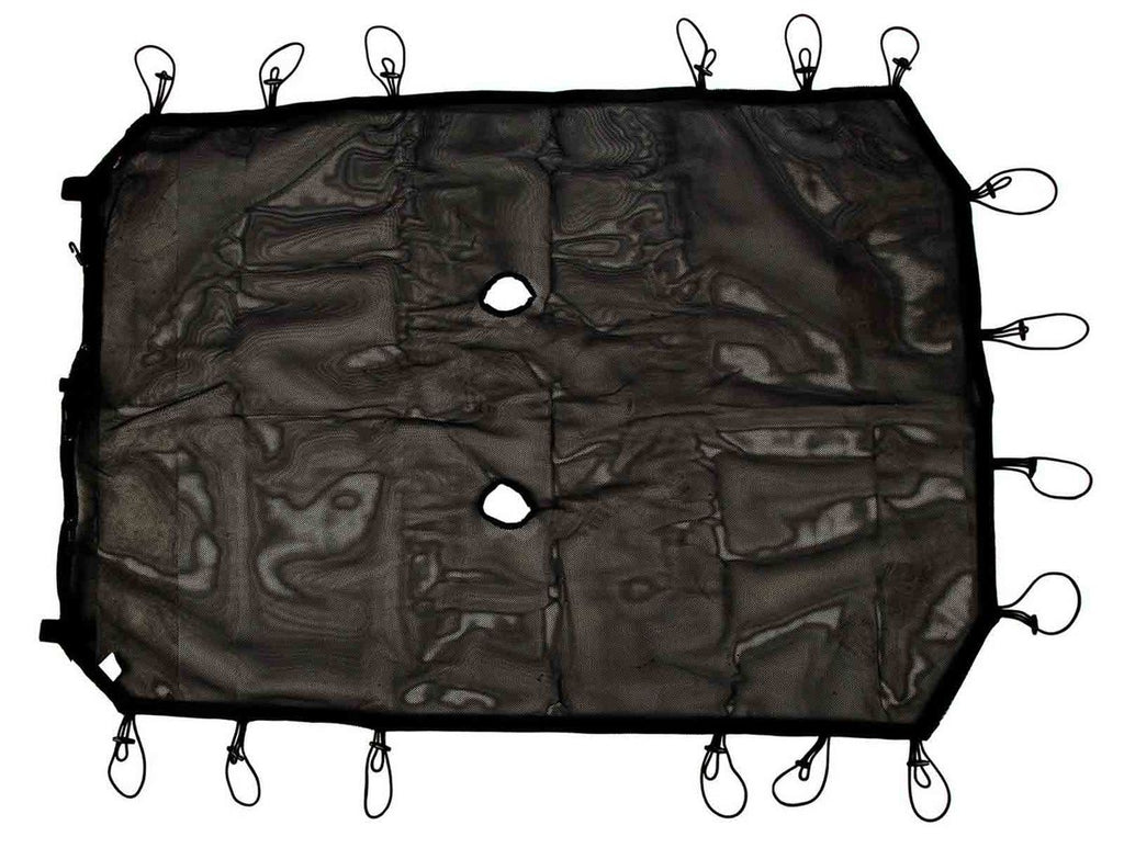 Eclipse Sun Shade Full Black 07-18 Jeep Wrangler JKU 4 Door Rugged Ridge