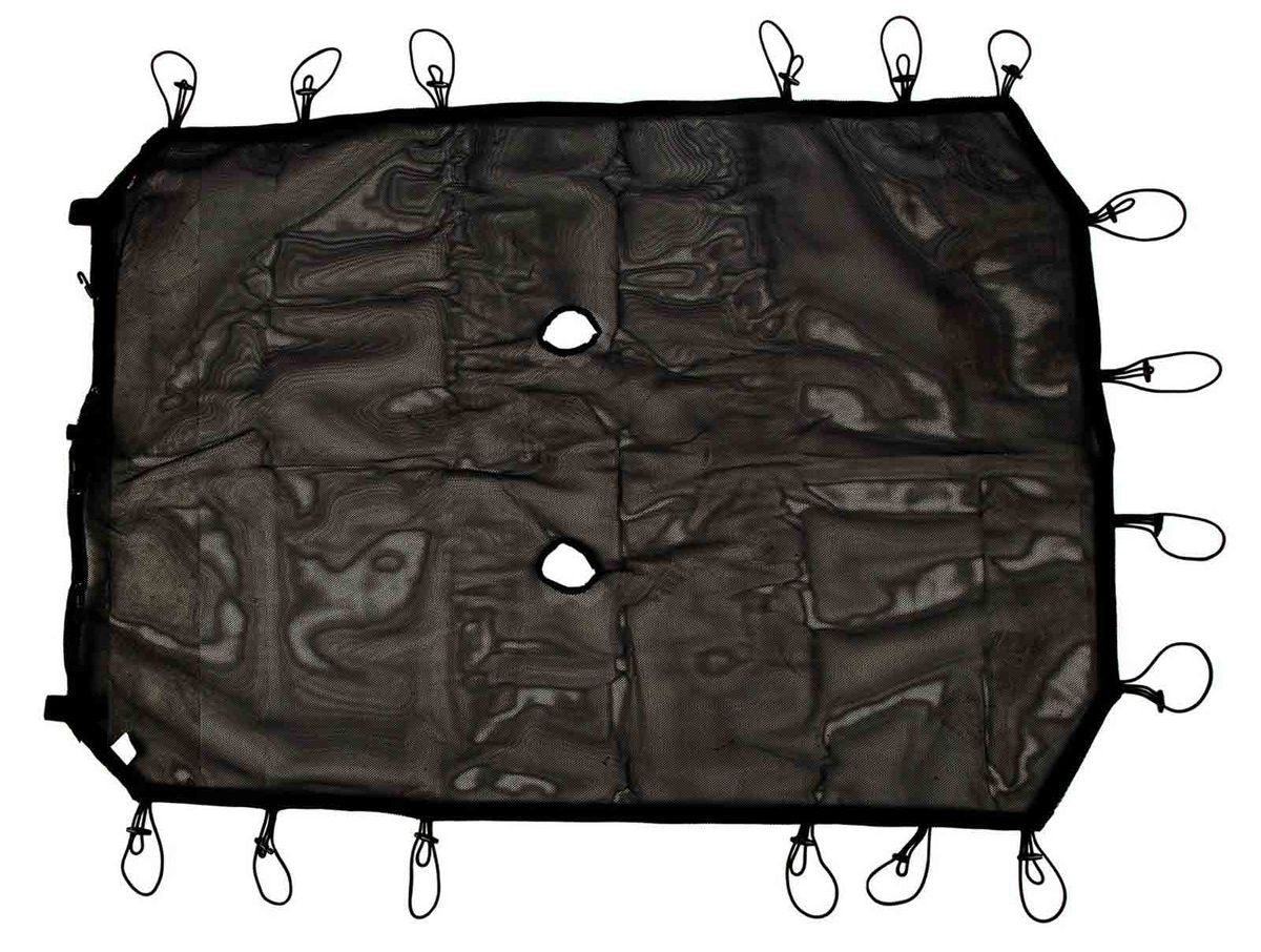 Eclipse Sun Shade Full Black 07-18 Jeep Wrangler JKU 4 Door Rugged Ridge
