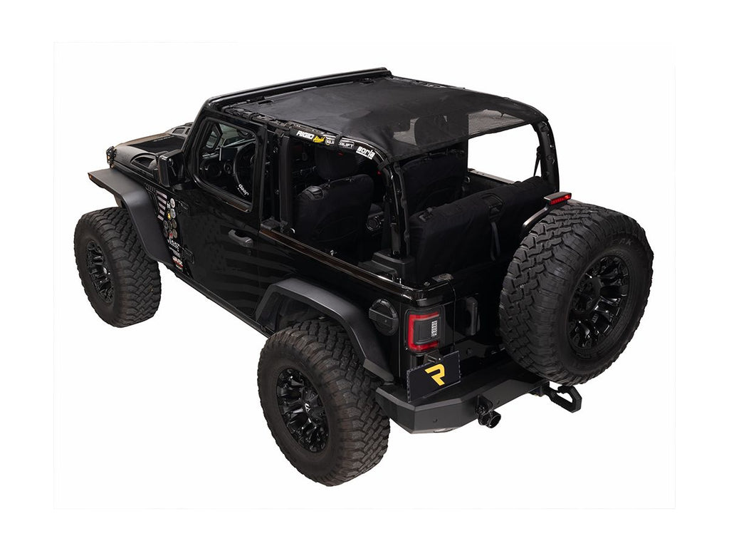 Eclipse Sun Shade Full Black Jeep Rugged Ridge